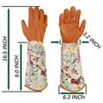 thumbnail image 5 of Guantes de jardín de cuero a prueba de espinas, guante de trabajo para mujeres, 5 of 5