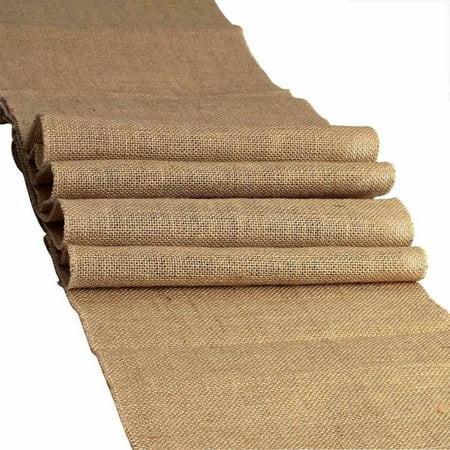 

100% Natural Chic Rustic Burlap Jute Table Aisle Runners 12 x 96 - FREE SHIP