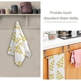 thumbnail image 3 of Golden Christmas Tree Hand Towels, Cute Tree Pattern Kitchen Towel Ultra Soft and Absorbent,Decorative Fingertip Face Towel for Bathroom Hotel, 2 PCS, 28.3"x 14.4", 3 of 6