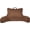 Coco Brown, variant on Velour Reading Pillow Bed Back Rest Pillow with Arms and Pockets for Gaming, Working on Laptop, Watching TV, Lumbar Support Perfect for Adults, Teens, Kids and Pregnancy