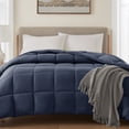 thumbnail image 5 of (2 pack) Mainstays King Comforter, Down Alternative, All-Season, Navy, 5 of 9
