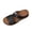Black, variant on Yyuenw Women Open Toe Crisscross Wedge Slide Sandals PU Slip On Holiday Casual Summer Walking Shoes