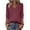Wine Red, variant on Zeagoo Long Sleeve Tops Women Printed Dressy Casual V Neck T-shirts Basics Blouse Fall and Spring Wear Trendy Clothes