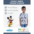 thumbnail image 3 of Camiseta Disney Mickey Mouse para niños pequeños marrón/blanco 5T, 3 of 7