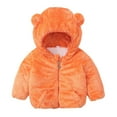 thumbnail image 1 of Toddler Girl Boy Fleece Hooded Jacket Kid Coat Thick Warm Cardigan Snowsuit Tops Outwear 1-6Y, 1 of 4