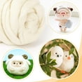 thumbnail image 4 of Needle Felting Wool, Handmade Wool Roving for Hand Spinning, 100g Fiber Wool Yarn Roving Needle Felting Supplies for DIY, Arts and Craft Repairs Activity, 4 of 6