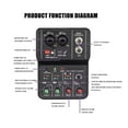 thumbnail image 2 of Professional Portable Mixer Sound Cassette Monitoring Supply Stereo for Singing in the Recording ,Bass & Treble Control, 2 of 7