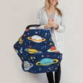 thumbnail image 3 of Haiem Planets and Stars Baby Nursing Cover & Nursing Poncho - Multi Use Cover for Baby Car Seat Canopy, Stroller Cover, 360°Full Privacy Breastfeeding Coverage, 3 of 9