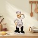 thumbnail image 4 of Figurilla del chef Baoblaze decoración para cocina 14x11x30cm, 4 of 8
