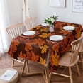 thumbnail image 4 of Rectangle Tablecloth 60x84inch, Thanksgiving Maple Leaves, Vinyl Table Covers Waterproof Oilcloth Table Cloth Linens, Farmhouse Tablecloths for Outdoor Dining Wedding Party Camping, Fall Leaf, 4 of 6