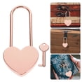 thumbnail image 4 of Milisten Small Heart Padlock with Key Couples Wishing Lock Jewelry Box Diary Book Lock, 4 of 6
