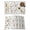 CadetBlue, variant on Brown Bunny Floral Easter Placemats Set of 8, Elegant Pastoral Spring Floral Placemats for Dining Table, Place Mats for Kitchen Tabletop, Waterproof Wipeable Dining Table Mats Set