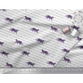 thumbnail image 3 of Soimoi Purple Heavy Canvas Fabric Dot & Cat Animal Print Fabric by the Yard 58 Inch Wide, 3 of 3