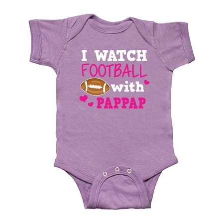

Inktastic I Watch Football with My Pappap Gift Baby Girl Bodysuit