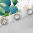 thumbnail image 4 of Manfei Western Cactus Blackout Curtains, Farmhouse Aztec Curtains Pack of 2 (42x84 Each), Multicolor White, 4 of 6