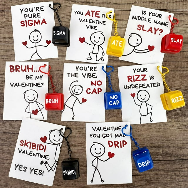 Tarjetas de San Valentín MOREDOTS 24 Slang con teclado