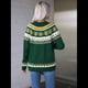 thumbnail image 4 of Suéter de Punto de Otoño y Halloween para Mujer, Ideal para Vacaciones de Invierno, Navidad y Navidad Verde XL, 4 of 10