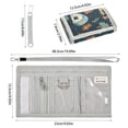 thumbnail image 3 of JIALIOU Nylon Trifold Card Wallet with ID Window Zipper Pocket for Men Women Teen Bear Tree Car Tents, 3 of 7