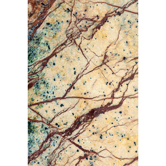 USA, California Detail of cut slab of marble rock Credit as: Dennis Flaherty / Jaynes Gallery Poster Print by Jaynes Gallery (24 x 36) # US05BJY1457