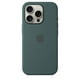 thumbnail image 2 of Funda de silicona líquida para iPhone 16 Pro con MagSafe, suave al tacto, de 6,3" en color verde lago, 2 of 8