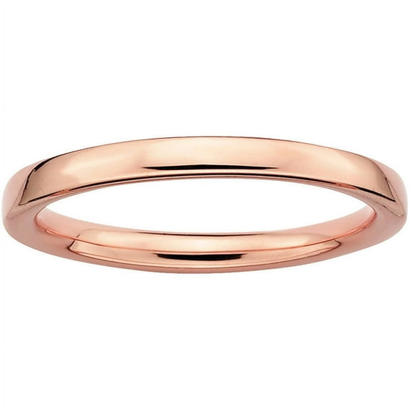 Sterling Silver Pink-Plated Polished Ring