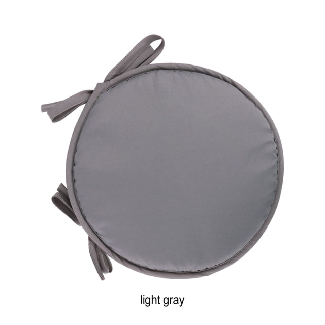 Baohd Ensemble de 4 Pcs Coussin de Chaise Rond Portable pour Extérieur et Intérieur Coussin Rond Doux et Respirant Gris Pâle