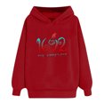 thumbnail image 4 of ICHUANYI despejar la camiseta de la mujer con sombrero relajado ropa de deporte de moda de otoño ropa casual con mangas largas con especias de calabaza con café con sombrero con una camiseta impreso ICHUANYI WER202308170112, 4 of 7