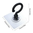 thumbnail image 3 of Fasiaou Ceiling Rotating Hook 360 Swivel Heavy Duty Adhesive Hanger for Kitchen Bathroom Organization Storage Wall Mount No Drill Installation, 3 of 6