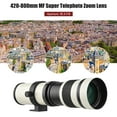 thumbnail image 6 of Camera MF Super Telephoto Zoom Lens F/8.3-16 420-800mm T2 Mount with AI-mount Adapter Ring Universal 1/4 Thread Replacement for Nikon AI-mount D50 D90 D5100 D7000 D3 D5100 D3100 D3000 D60 Ca, 6 of 7