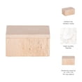thumbnail image 5 of Rectangular Travertine Decorative Boxes for Home Decor - Keepsake Storage Box with Lid for Shelf and Living Room Styling - Modern Storage Organizer for Jewelry and Small Accessories - 3", Tan, 5 of 14