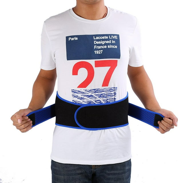 Back Support Belt, Adjustable Breathable Waist Belt Sports Pressurized Back Brace Lumbar Supporter