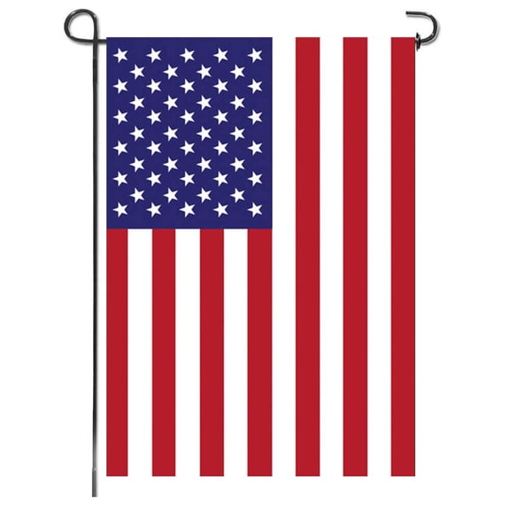 Patriotic American Garden Flag 12x18 Inch Double Sided Weatherproof Thick Burlap USA Stars and Stripes Outdoor Yard Decor