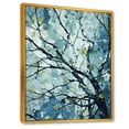 thumbnail image 2 of Designart "Springtime Basswood Tree in Blue" Landscapes Framed Wall Art - Country Blue Tree Entryway Framed Wall Art, 2 of 6