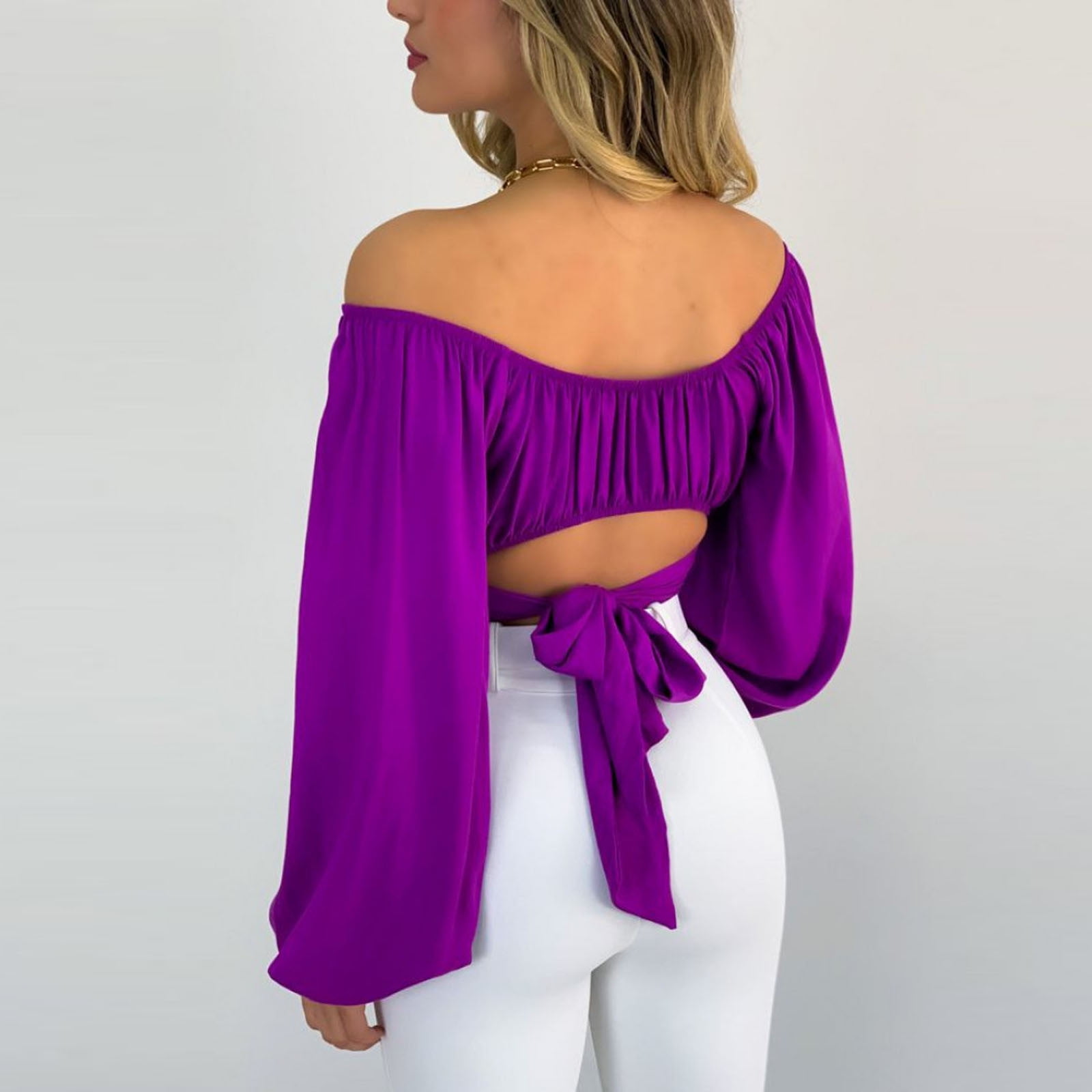 cute purple womens tops