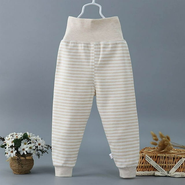 Pantalon d'Été pour Enfants Garçons et Filles Bébé Bouton Pantalon en Denim Mignon