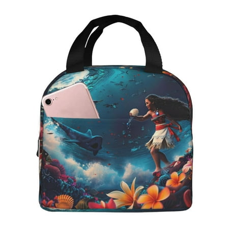 Insulated Lunch Bag for Women Men - Fantasy Underwater Adventure Leakproof Cooler Lunch Box for Women Men  Lunch Tote Bags for Work School Picnic Travel