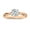 Rose Gold, variant on IGI Certified 0.75 Carat Round Lab Grown White Diamond Solitaire Intertwined Strands Engagement Ring for Women in 10K Solid Yellow Gold, Size 7