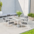 thumbnail image 1 of Outsunny 7 Pieces Patio Dining Set for 6 with Stackable Chairs for Garden, 1 of 10