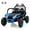Blue, variant on M optimized 24V 2 Seater Ride On Car, Off-Road UTV for Kids w/Metal Frame, 20 Inch Wide Seat, 400W Electric Vehicle Toy Car w/Pop Music, 3 Speeds for Boys and Girls