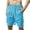 Light Blue, variant on WREESH Men's Beach Shorts Cargo Shorts Casual Summer Shorts Solid Color Elastic Waist Drawstring Shorts Short Pants Dark Blue