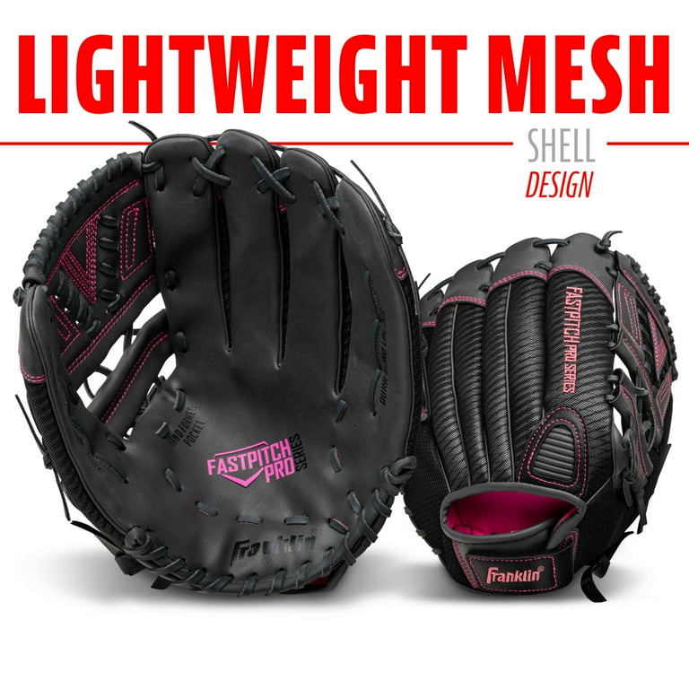 Franklin Sports Windmill Softball Glove - Adult + Youth Fastpitch - 12" Righty - Pink