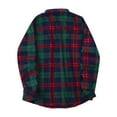thumbnail image 3 of LowProfile Button Down Shirts for Women Plus Size Long Sleeve Casual Tops Plaid Fleece Lined Jacket Up Fuzzy Checkered Flannel Winter Fall Blouse, 3 of 7