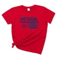thumbnail image 5 of TOWED22 4th of July Outfits for Women USA Patriotic Shirts for Women Short Sleeve Shirts American Flag Summer Tops(Watermelon Red,XXXL), 5 of 8