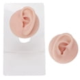 thumbnail image 1 of prosthetic Ears, Ear Model Soft Silicone High Simulation Silicone Earrings prosthetic Body Parts Human Ear Model for Piercing Practice and Jewelry Display Acupuncture Teaching Tool, 1 of 7