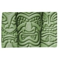 thumbnail image 1 of Tiki God Green Face Luau All Over Bar Hand Towel, 1 of 1