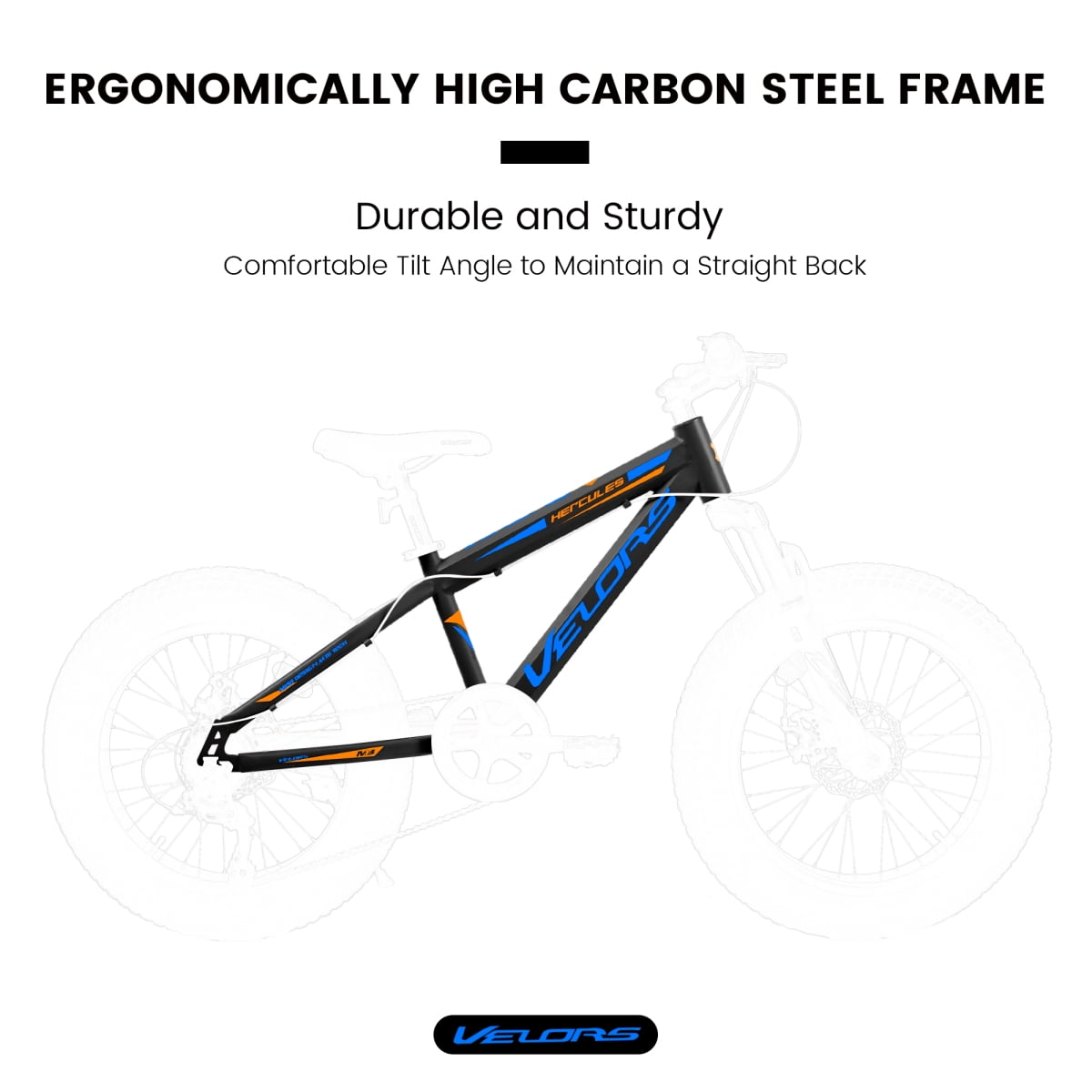 LuckyNote 20 Inch Fat Tire Bike for Adults, 7 Speed Mountain Bike with Dual Disc Brakes, High Carbon Steel Frame, Front Suspension, Black
