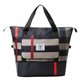 thumbnail image 1 of Bolsa de lona a cuadros, ligera, plegable, deportiva, para gimnasio, para nadar, senderismo (negro) JShteea Para Estrenar, 1 of 9