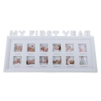 Tineasur Baby Years Picture Frame Photo Collage White Synthesis Board 1Pcs