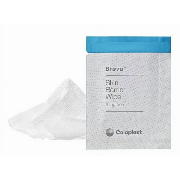 Coloplast Brava Skin Barrier Skin Prep Wipes, Box, 30 Count