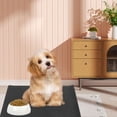 thumbnail image 2 of OULII Tapis d'Alimentation Antidérapant pour Chat Gris Boue de Silice 1 Ensemble, 2 of 8